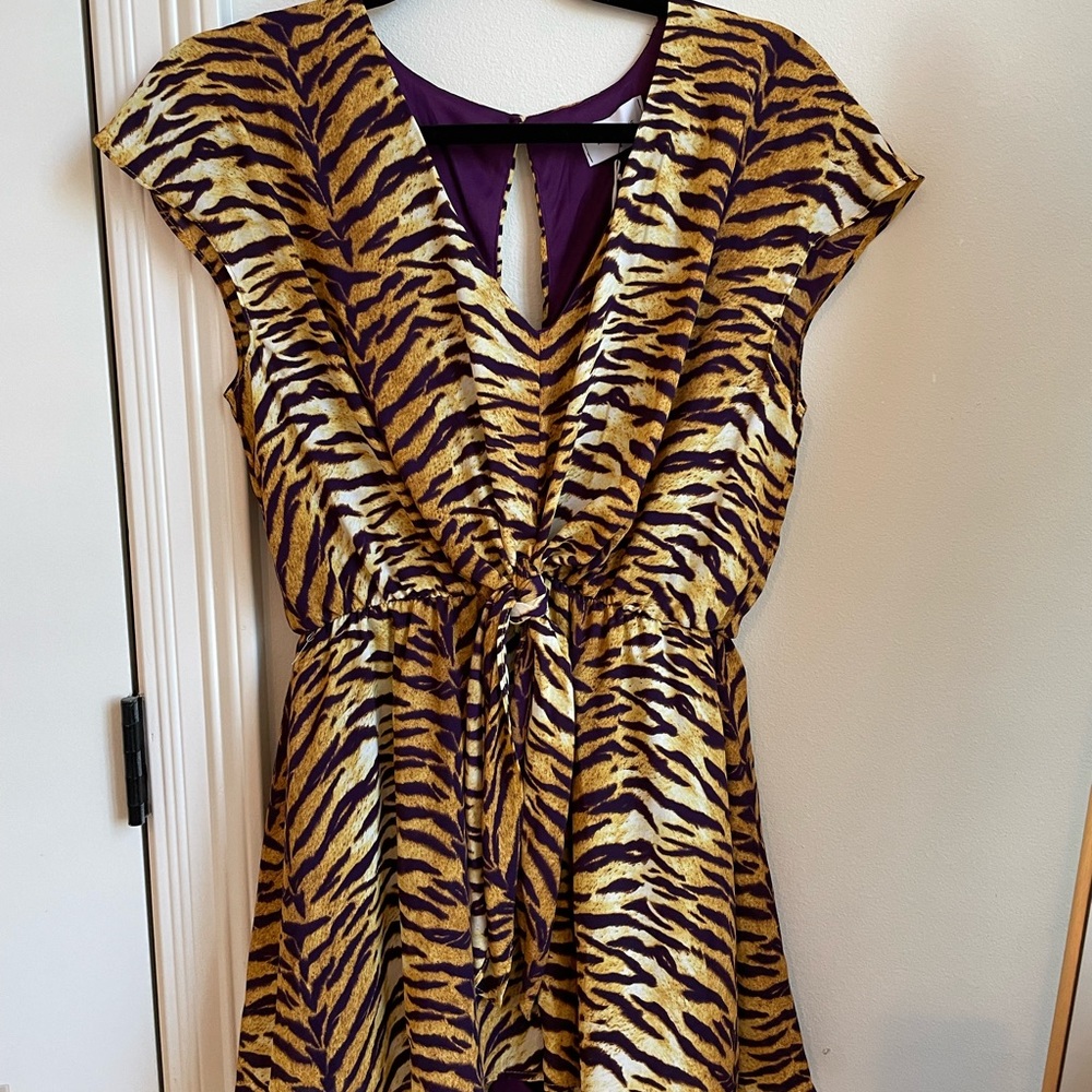 Tiger print romper